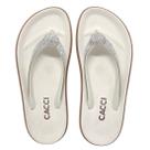 Chinelo Feminino Flat Moderno Conforto Tira Strass Cacci