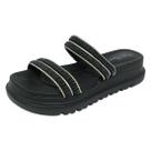 Chinelo Feminino Flatform Estilo Brilho Dia a Dia Modare