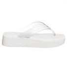 Chinelo Feminino Flatform Hit Branco Translúcido Petite Jolie PJ6141