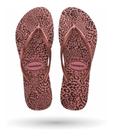 Chinelo Feminino Havaianas Confort Slim Estampa Animal Onça