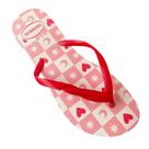 Chinelo Feminino Havaianas Estampa Coração Rosa - Confortável e Estiloso