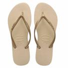 Chinelo Feminino Havaianas Slim Areia/Dourado Claro