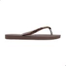 Chinelo Feminino Havaianas Slim Glitter II Café