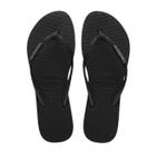 CHINELO FEMININO HAVAIANAS SLIM GLITTER II FC tamanho:35/36Cor:Preto