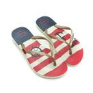 Chinelo Feminino Havaianas Slim Nautical - Bege E Marinho