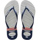 Chinelo Feminino Havaianas Slim Nautical Branco