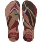 Chinelo Feminino Havaianas Slim Palette Glow Brilho Folhagem