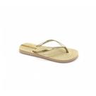 Chinelo Feminino Ipanema 26481 - BEGE / OURO / GLITTER PRATA - 33