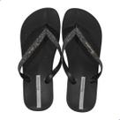 Chinelo Feminino Ipanema Anatom Glitter Preto