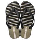 Chinelo Feminino Ipanema De Dedo Macio Lançamento Grendene Happy 25279 Preto/Ouro