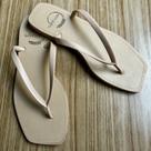 Chinelo Feminino Liso Conforto Quadrado Leve Estilo Art Griffe Moda