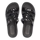 Chinelo Feminino Moleca Flatform Napa Metalizados Preto Chinelo Feminino Moleca Flatform Napa Metalizados Preto