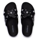 Chinelo Feminino Moleca Napa Aplicações Preto