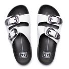 Chinelo Feminino Moleca Napa Fivelas Branco