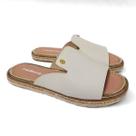 Chinelo Feminino Moleca Napa Turim Branco-Off 5413.1331