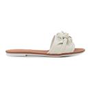 Chinelo Feminino Moleca Rasteiro Branco Off - 5297