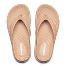 Chinelo Feminino Moleca Tira De Dedo Flatform Nude