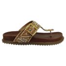 Chinelo Feminino Papete De Dedo Trilha Da Lua Tiras Brilho