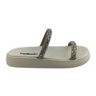 Chinelo Feminino Papete Moleca 5469.118 Branco/Off White