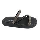 Chinelo Feminino Papete Moleca 5469.121 Cristal/Black