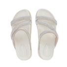 Chinelo Feminino Pele Natural Colmeia Cristal Bege - 3963