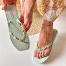 Chinelo Feminino Personalizado Soul Brilho Sandalia de dedo Adulto Confortavel Antiderrapante