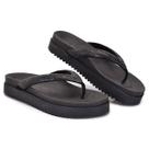 Chinelo Feminino Plataforma com Tira Brilhante Confortável