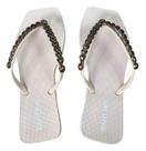 Chinelo Feminino Rafitthy Charme Quadrado Corrente 2492410