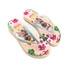 Chinelo Feminino Rafitthy Lulu Luck Glitter - Prata