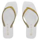 Chinelo feminino Ramarim Glitter Branco