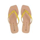Chinelo Feminino Ramarim Glitter Marrom Avelã - 2212