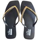 Chinelo Feminino Ramarim Solarize Detalhes Dourado Basico