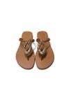Chinelo Feminino Rasteira Elegante com Fivela Dourada Confortável Sandália Casual Leve Moda Verão -