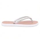 Chinelo Feminino Sandália De Dedo Confort Strass Pedra Casual Dia Dia