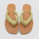 Chinelo Feminino Sapato da Corte Havaí Couro Tira Fofa