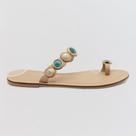Chinelo Feminino Sapato da Corte Tira Fina Pedraria Dedeira