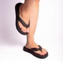 Chinelo Feminino Serena Tipo Corda Trançada Macio, Estiloso e Leve para Praia e Dia a Dia