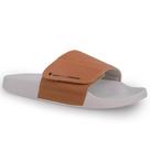 Chinelo Feminino Slide Adapt Leather Caramelo Ref.: 22400