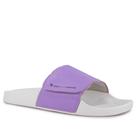 Chinelo Feminino Slide Adapt Leather Lavanda Ref.:22400I