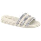 Chinelo Feminino Slide Aurora Boreal Branco Off Beira Rio 8528.203