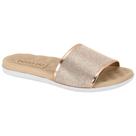 Chinelo Feminino Slide Glam Ouro Rosado Beira Rio 8360.353