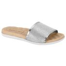 Chinelo Feminino Slide Glam Prata Beira Rio 8360.353