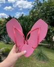 Chinelo Feminino Square Na Cor Rosa Claro