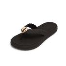 Chinelo Feminino Super Leve e Macio Trançado Confortável Injetado 2 Tranças