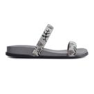Chinelo Feminino Suzana Santos Prata Jet Hematite - 4092