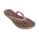 Chinelo feminino terra e água oncinha