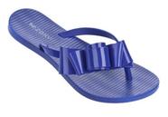 Chinelo feminino Tiras de dedo Zaxy Fresh Glam Azul número 37