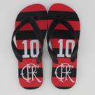 Chinelo Flamengo Manto Zico Preto