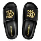 CHINELO FLAMENGO NUVEM PRETO COM DOURADO COIMBRA - Preto