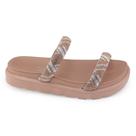 Chinelo Flat fem Vizzano 6459.110 Papete Tiras Strass Brilho